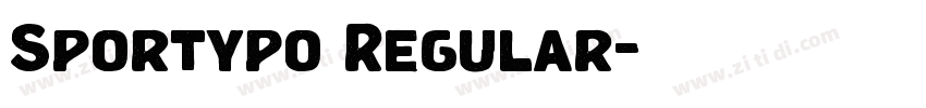 Sportypo Regular字体转换 Sportypo Regular字体转换